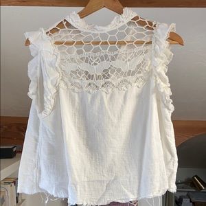 Free People Simply Smiles Crochet Open Back Top-s